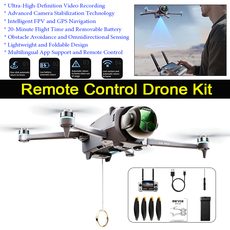 Dron A26 Pro z GPS, wyposażony – Drone Gps Mount recenzja i cena